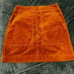 Uniqlo Vibrant Orange Mini Skirt